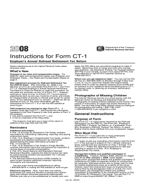 Instructions for Form CT-1