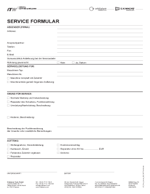 Service Formular