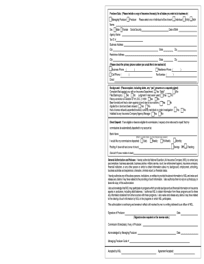 Producer Contracting Agreement