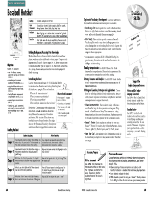 Baseball Hotshot Vocabulary Development