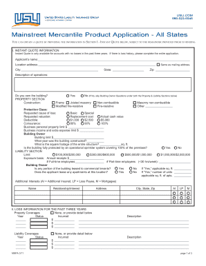 Mainstreet Mercantile Product Application