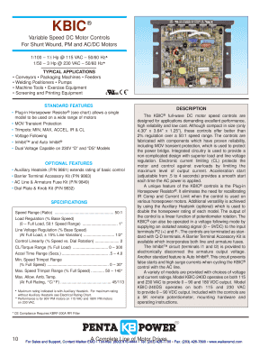 DATA SHEET D-210 KBIC - Walker Industrial