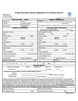 Enagic Automatic Payment Application