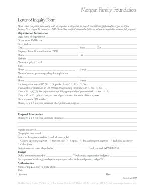 Letter of Inquiry Form - morganfamilyfdnorg