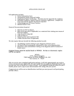 Methodist Healthcare System Financial Assistance Application