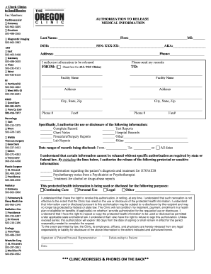 Authorization to Release Medical Information