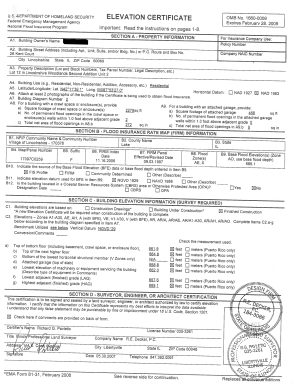Elevation Certificate