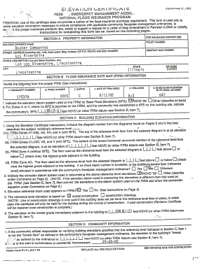 Flood Insurance Elevation Certificate