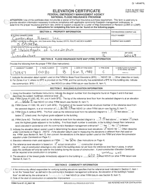 Elevation Certificate