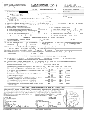 FEMA Elevation Certificate