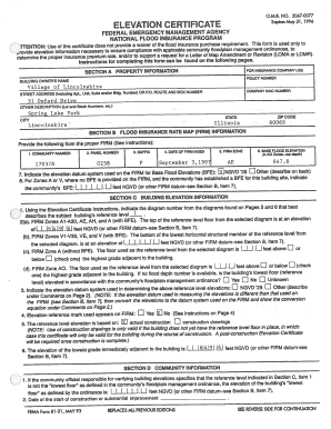 FEMA Elevation Certificate