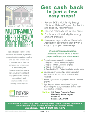 Multifamily Energy Efficiency Rebate Application