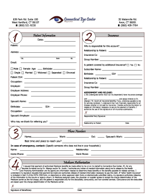 Patient Information and Insurance Form