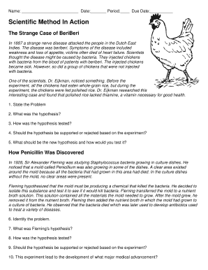 Scientific Method Worksheet