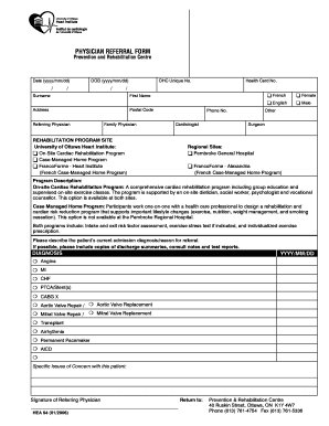 Physician Referral Form