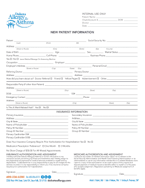 New Patient Information Form