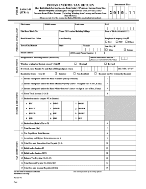 Indian Income Tax Return ITR-1