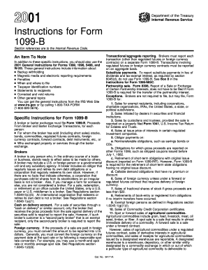 IRS Form 1099-B Instructions