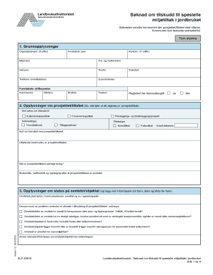 Norwegian Agricultural Environmental Grant Application
