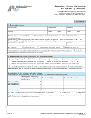 Norwegian Farm Substitution Grant Application
