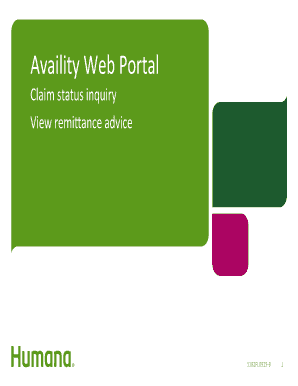 Availity Claim Status Inquiry Form