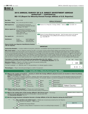 Form BE-11C Annual Survey of US Direct Investment Abroad