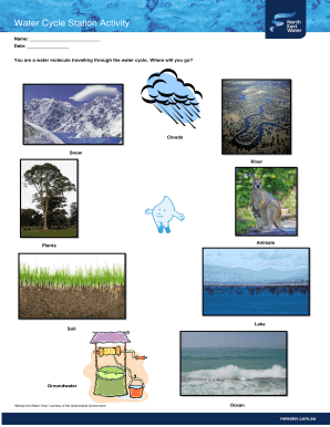 Water Cycle Activity Worksheet