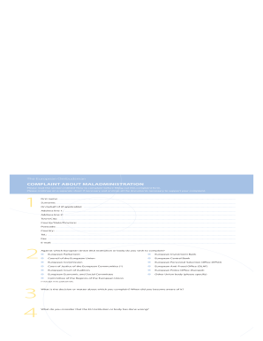 EU Ombudsman Complaint Form