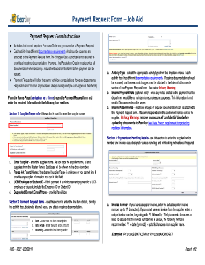 Payment Request Form