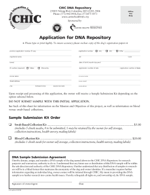 Canine DNA Repository Application