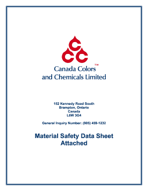 Material Safety Data Sheet