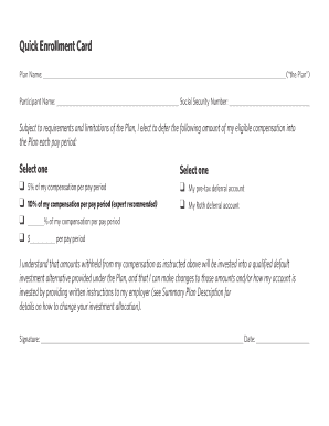 Employee 401k Enrollment Form