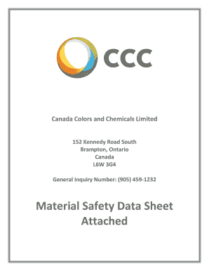 Material Safety Data Sheet
