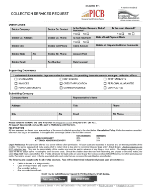 Collection Services Request Form