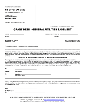 Grant Deed - General Utilities Easement