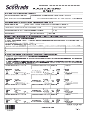 Scottrade Account Transfer Form