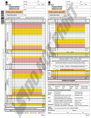 Standard Newborn Observation Chart