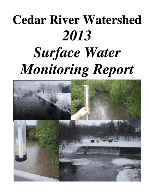 Letter of introduction from employer - Surface Water Monitoring Report - cedarriverwdorg