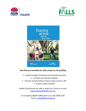Falls Prevention Order Form