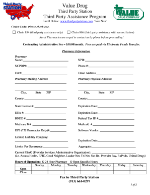 Third Party Assistance Enrollment Form
