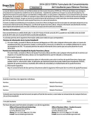 Formulario de Consentimiento del Estudiante
