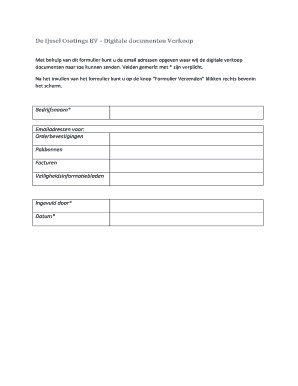 Digitale documenten Verkoop