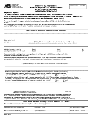 Employer Application for WSIB Coverage