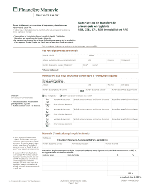 Autorisation de transfert de
