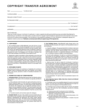 Copyright Transfer Agreement