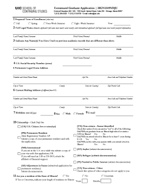Extramural Graduate Application