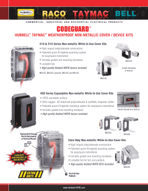 Codeguard Weatherproof Cover Device Kits