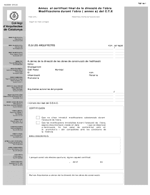 Final Construction Certificate