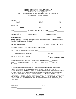 Mental Health Intake Form