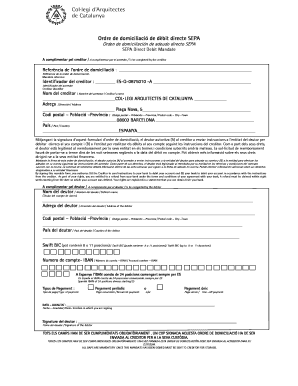 SEPA Direct Debit Mandate